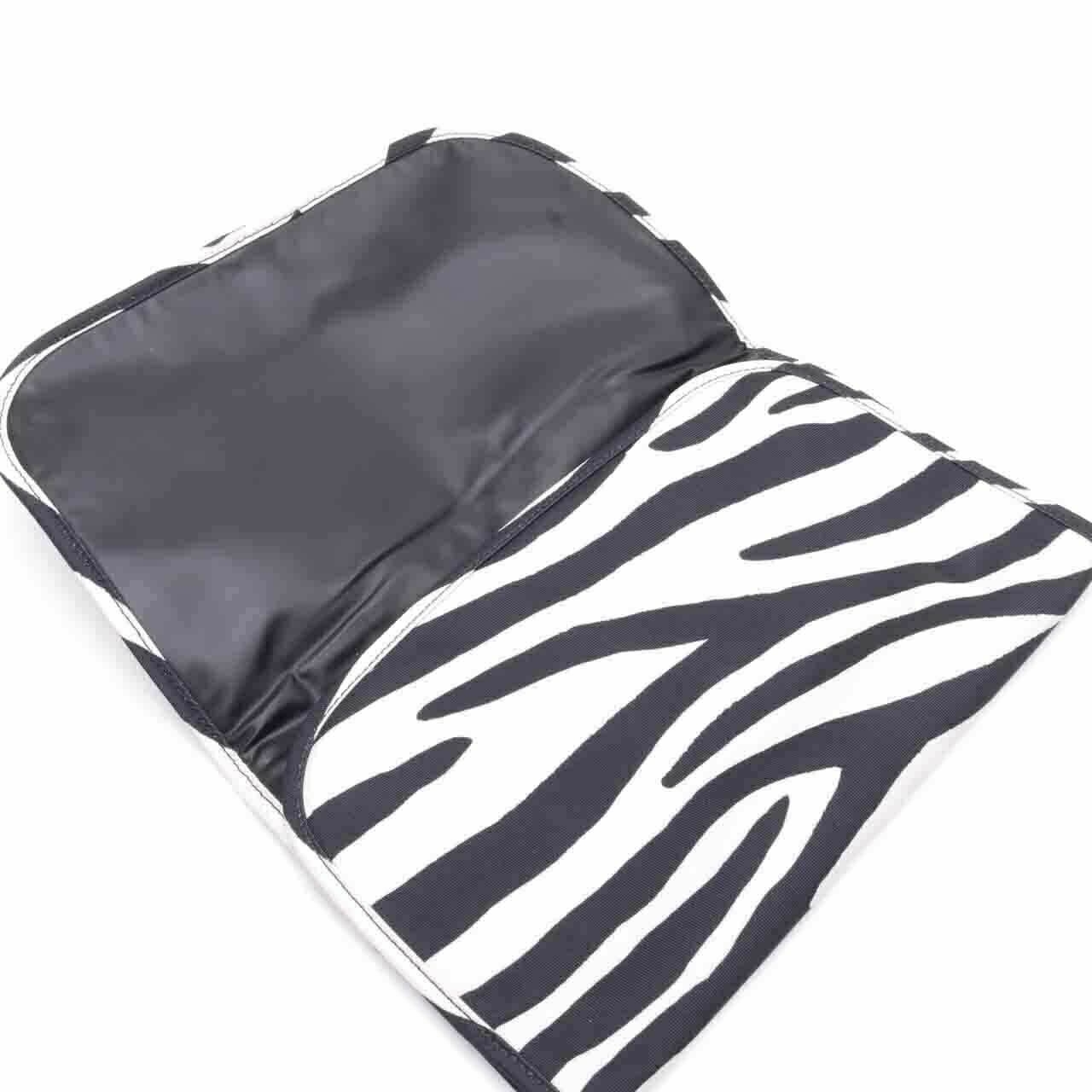 Marc Jacobs Zebra Print Black White Biker Baby Diaper Tote Bag