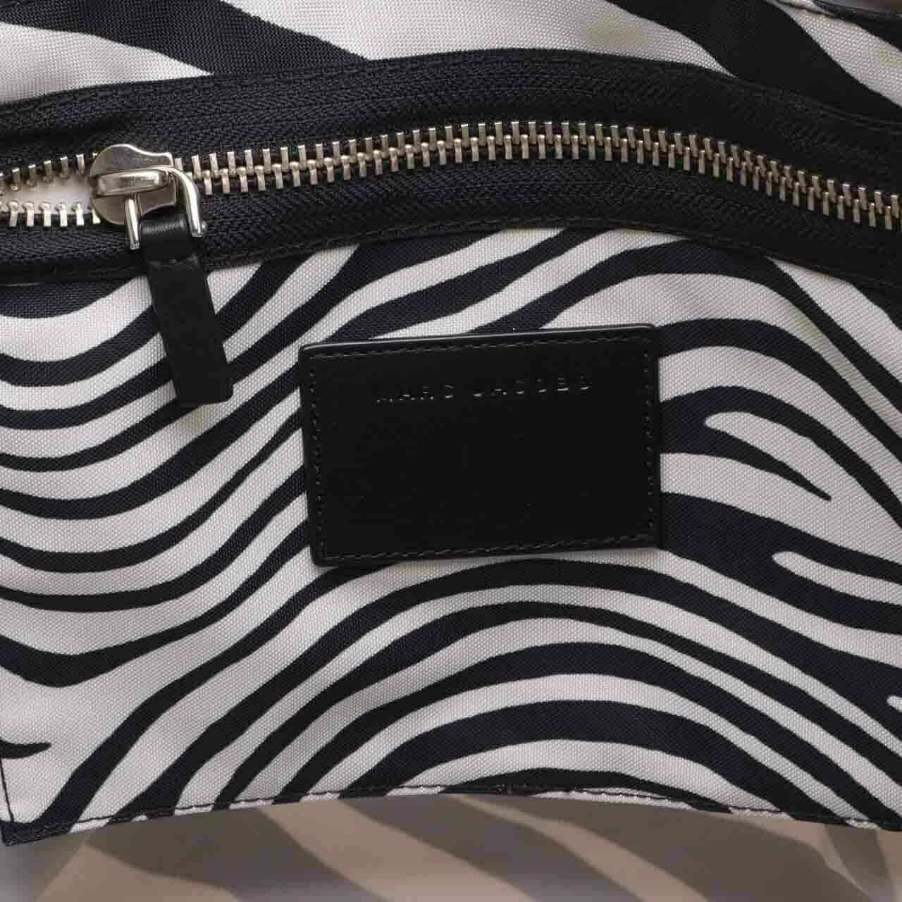 Marc Jacobs Zebra Print Black White Biker Baby Diaper Tote Bag