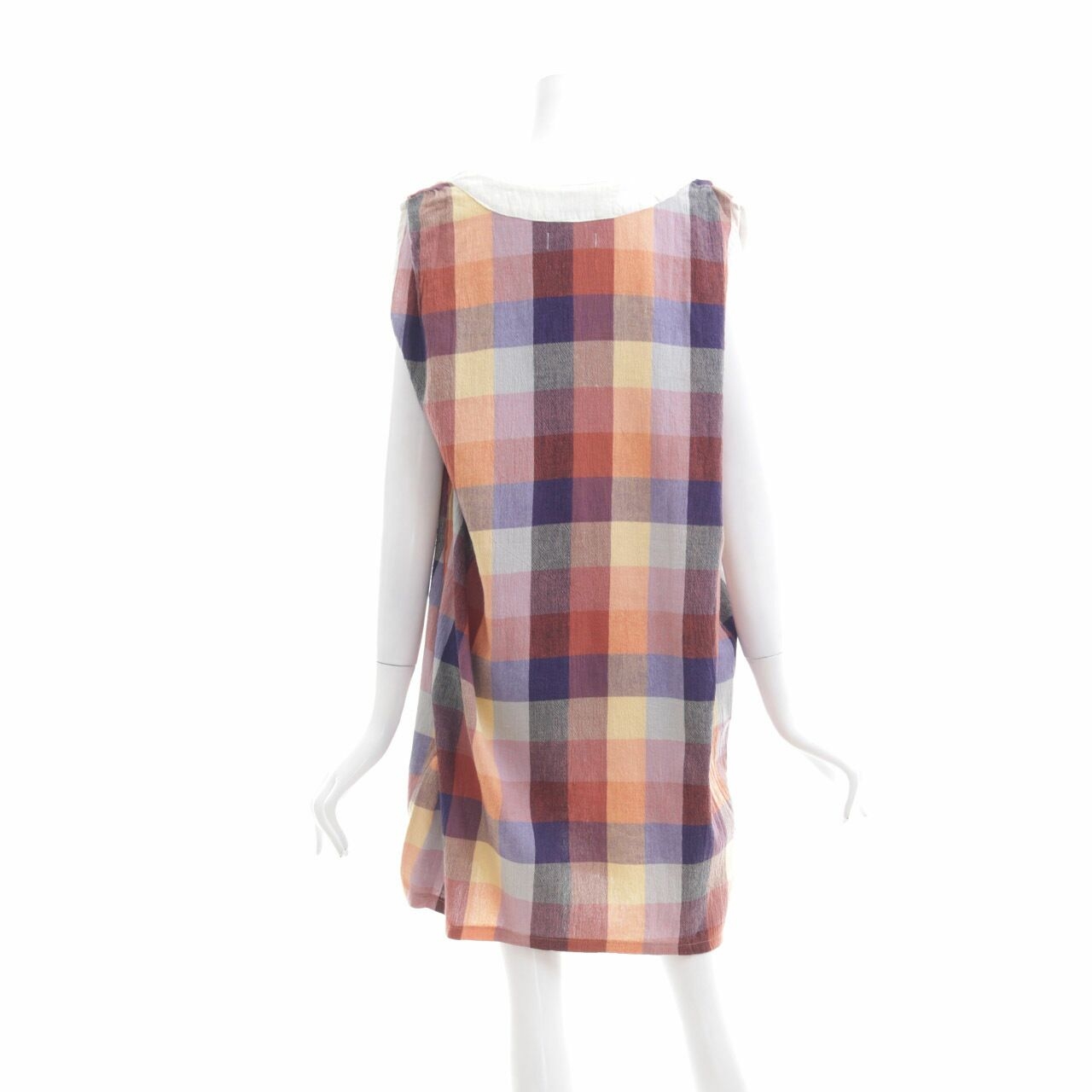 Cotton Ink Multicolor Plaid Mini Dress