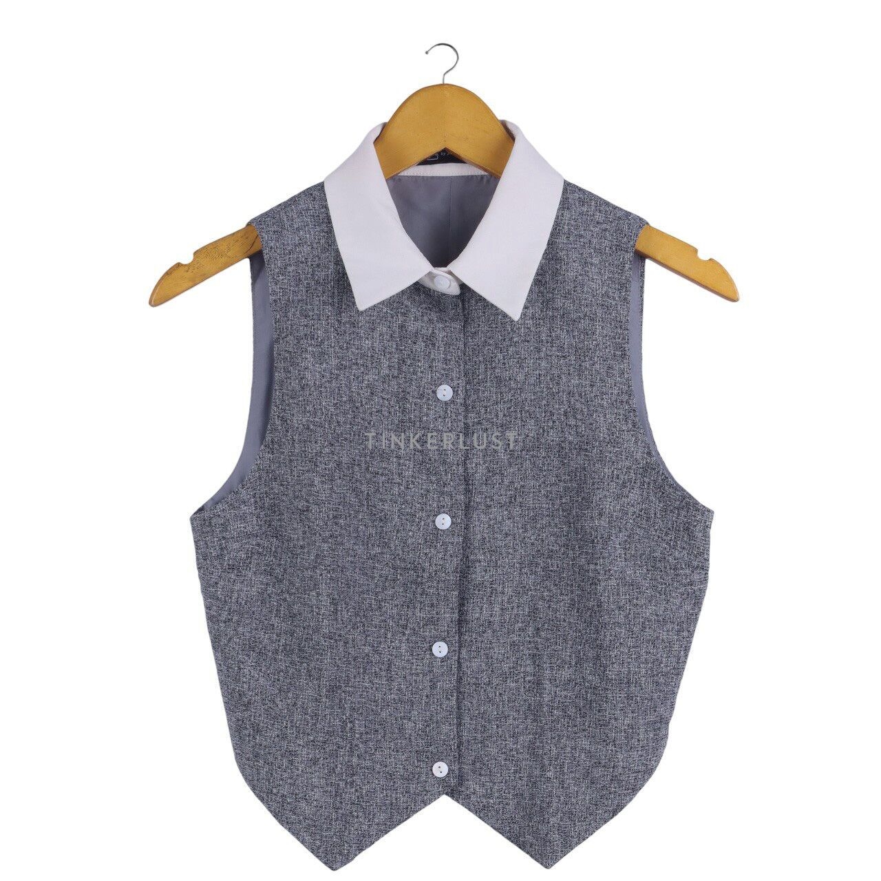 Private Collection Grey & White Sleeveless