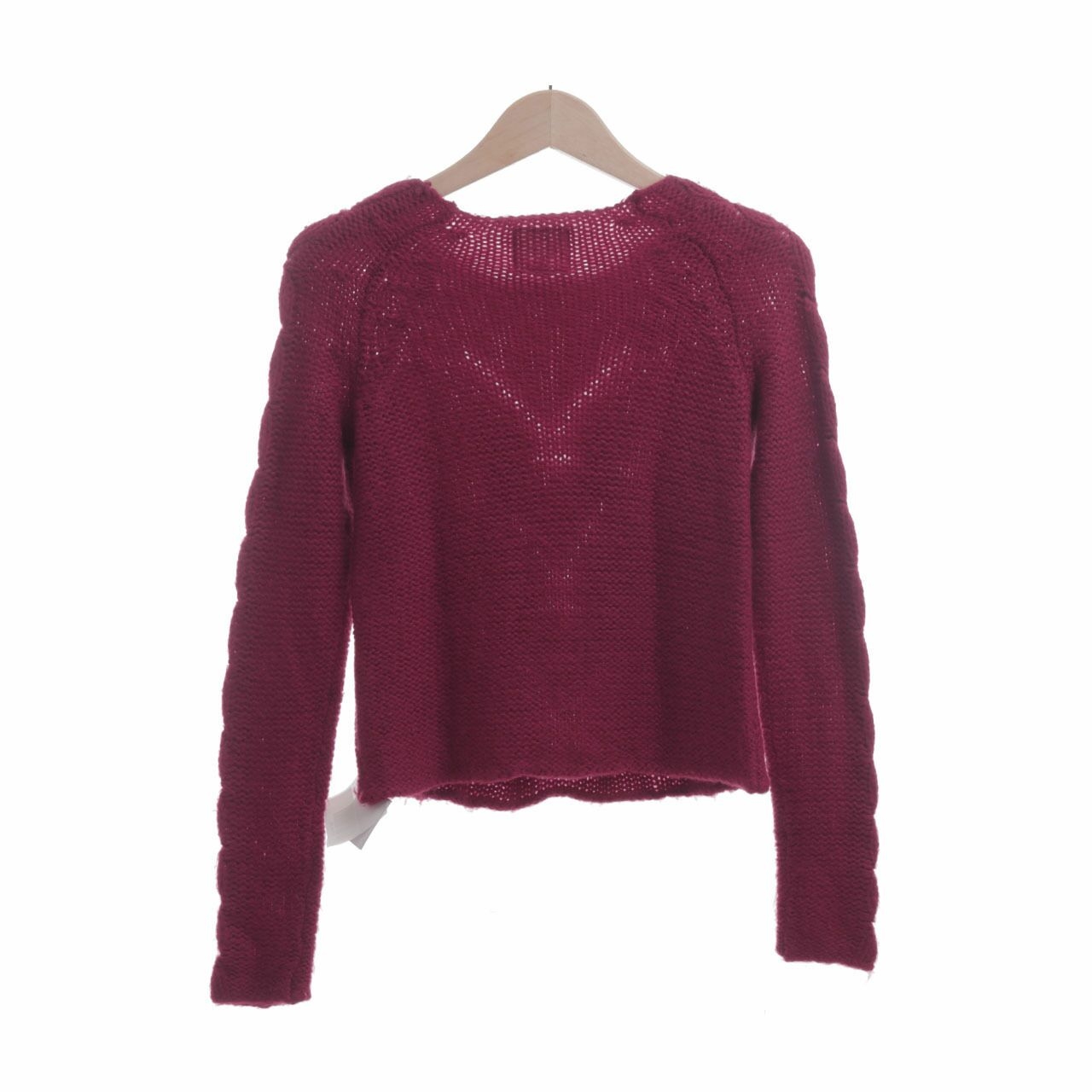 New Look Red Knit Blouse