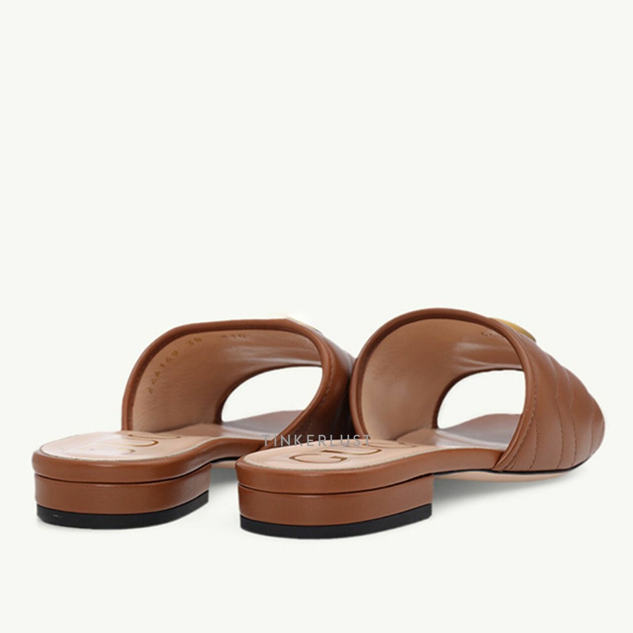 GUCCI Women GG Matelasse Slide Sandals in Cuir Leather