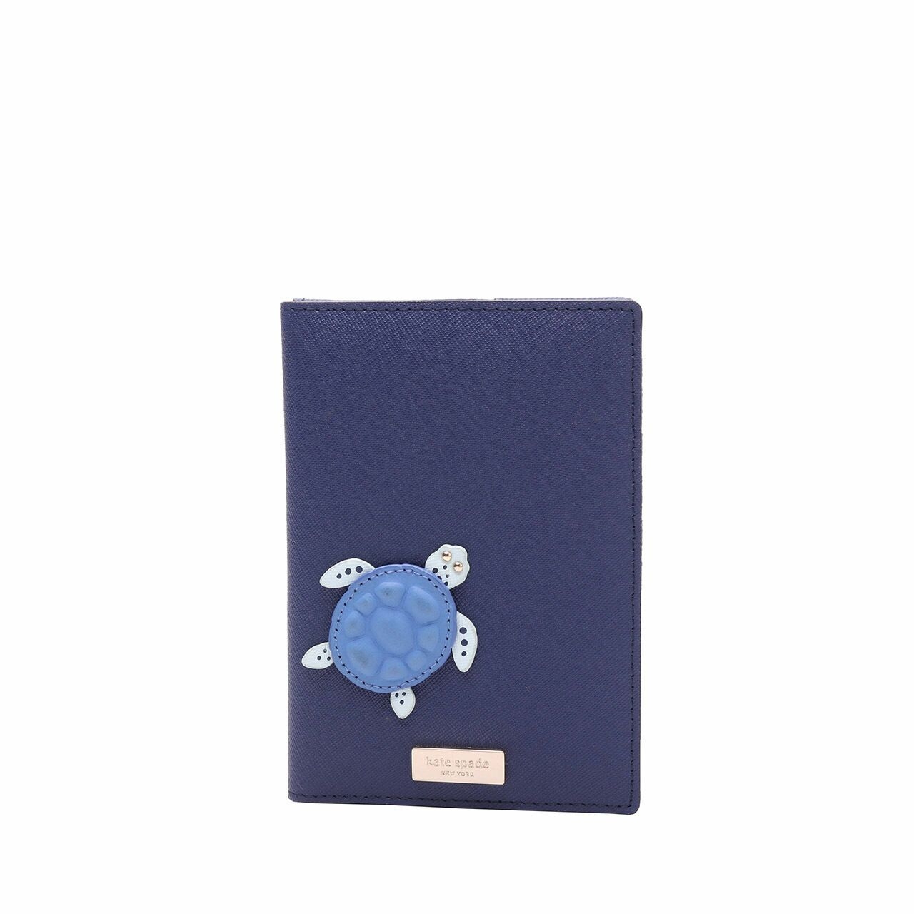 Kate Spade Blue Turtle Under The Sea Leather Passport Holder Wallet