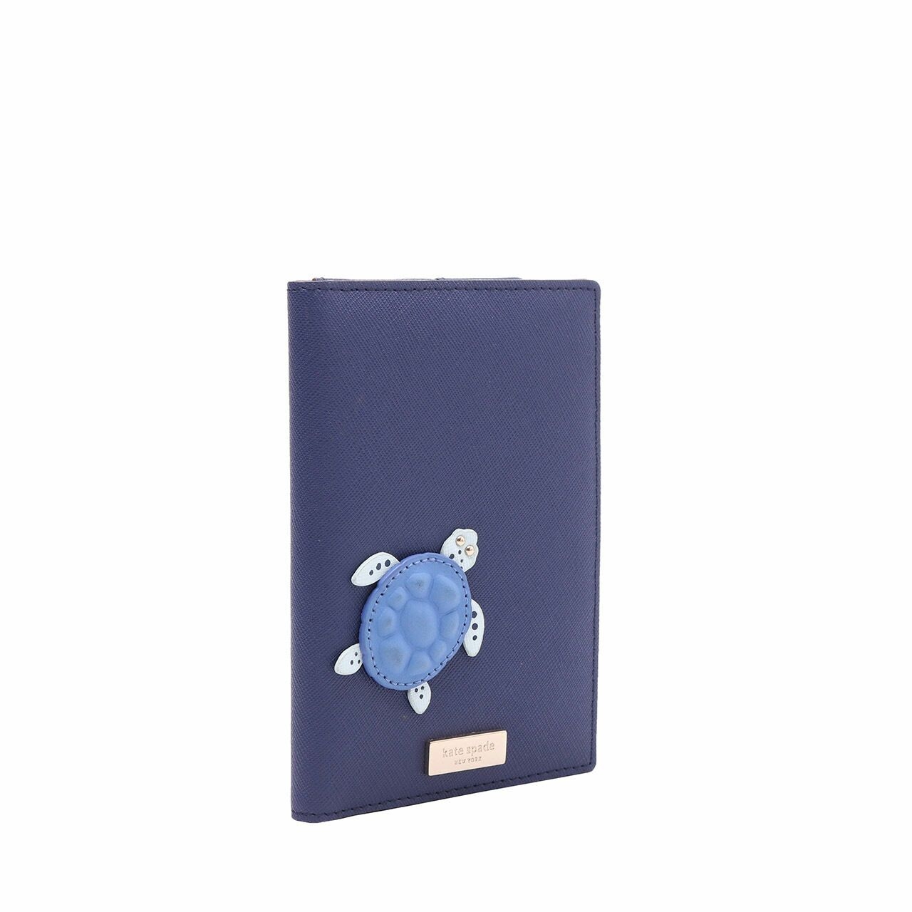 Kate Spade Blue Turtle Under The Sea Leather Passport Holder Wallet