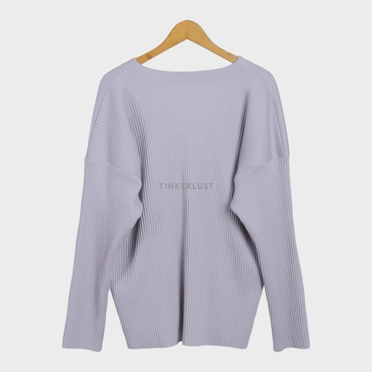 Duma Light Grey Pleated Cardigan