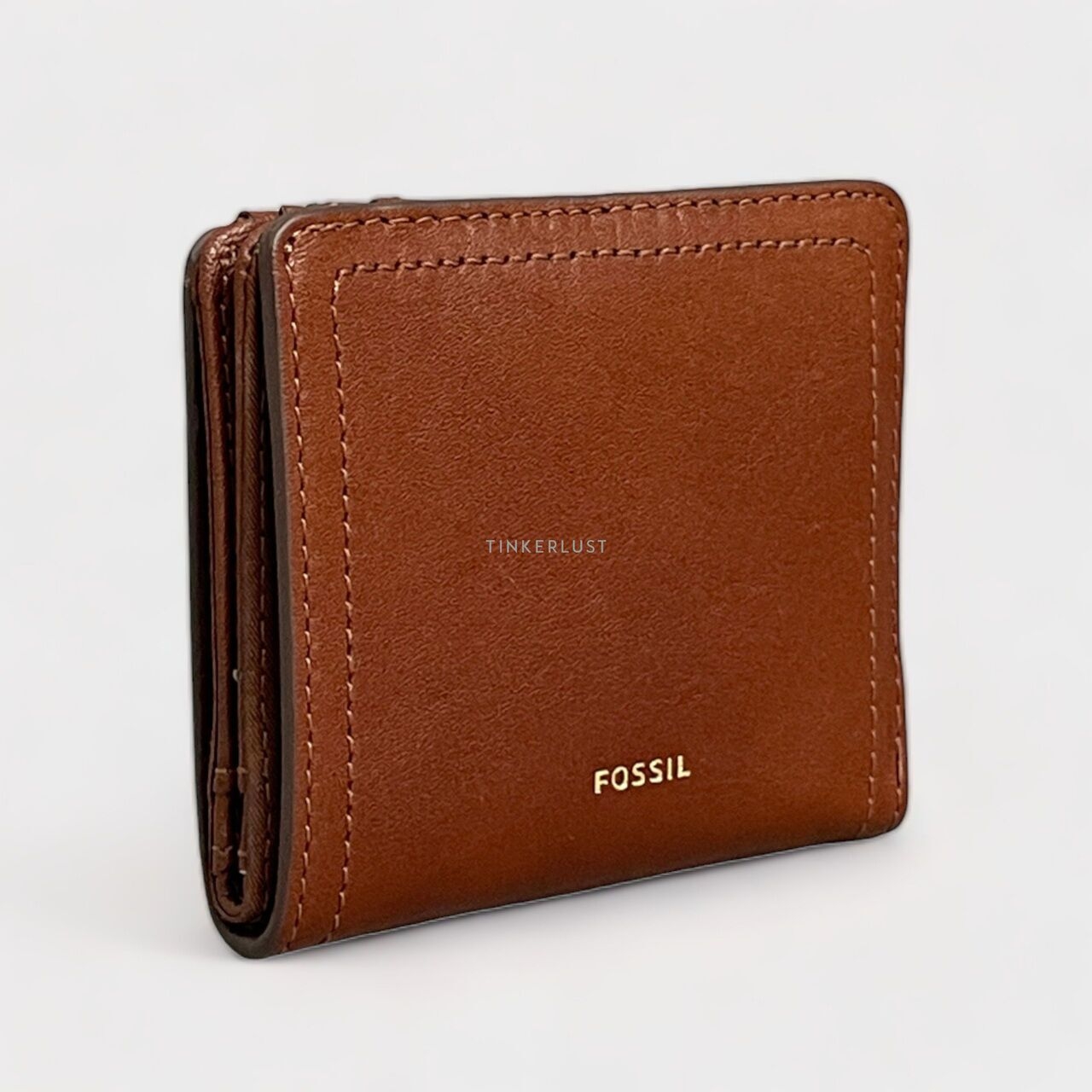 Fossil Brown Logan Leather Small Bifold Wallet