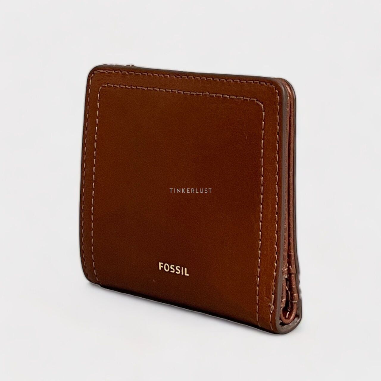 Fossil Brown Logan Leather Small Bifold Wallet