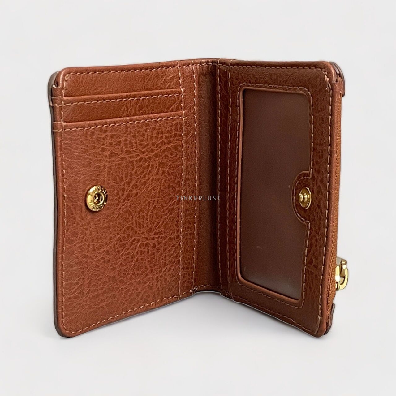 Fossil Brown Logan Leather Small Bifold Wallet