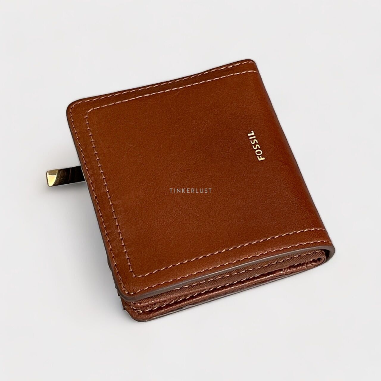 Fossil Brown Logan Leather Small Bifold Wallet