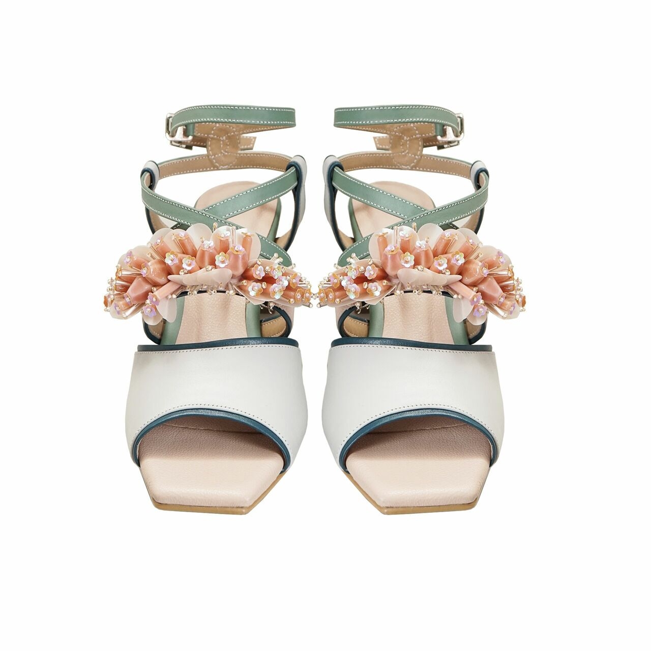 Pvra Arctic Mint Sabrina Heels [37]