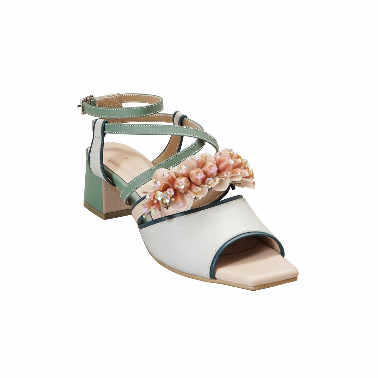 Pvra Arctic Mint Sabrina Heels [37]