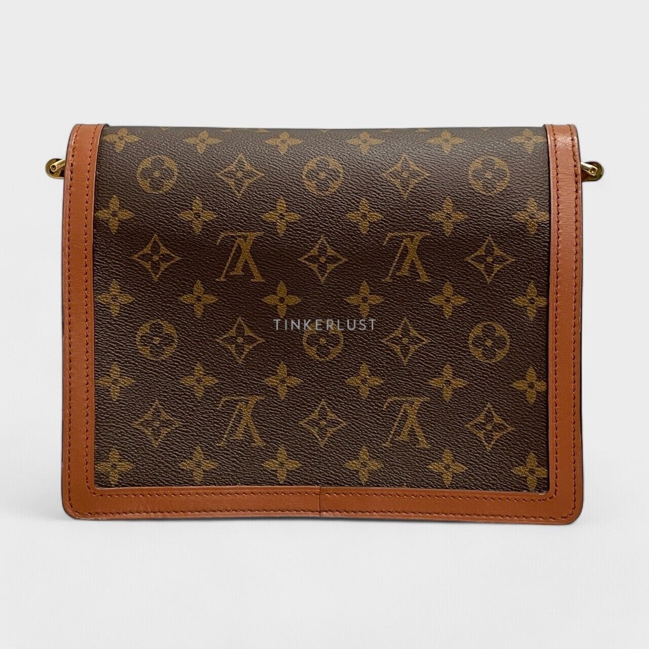 Louis Vuitton Dauphine MM Monogram Reverse Brown GHW Shoulder Bag