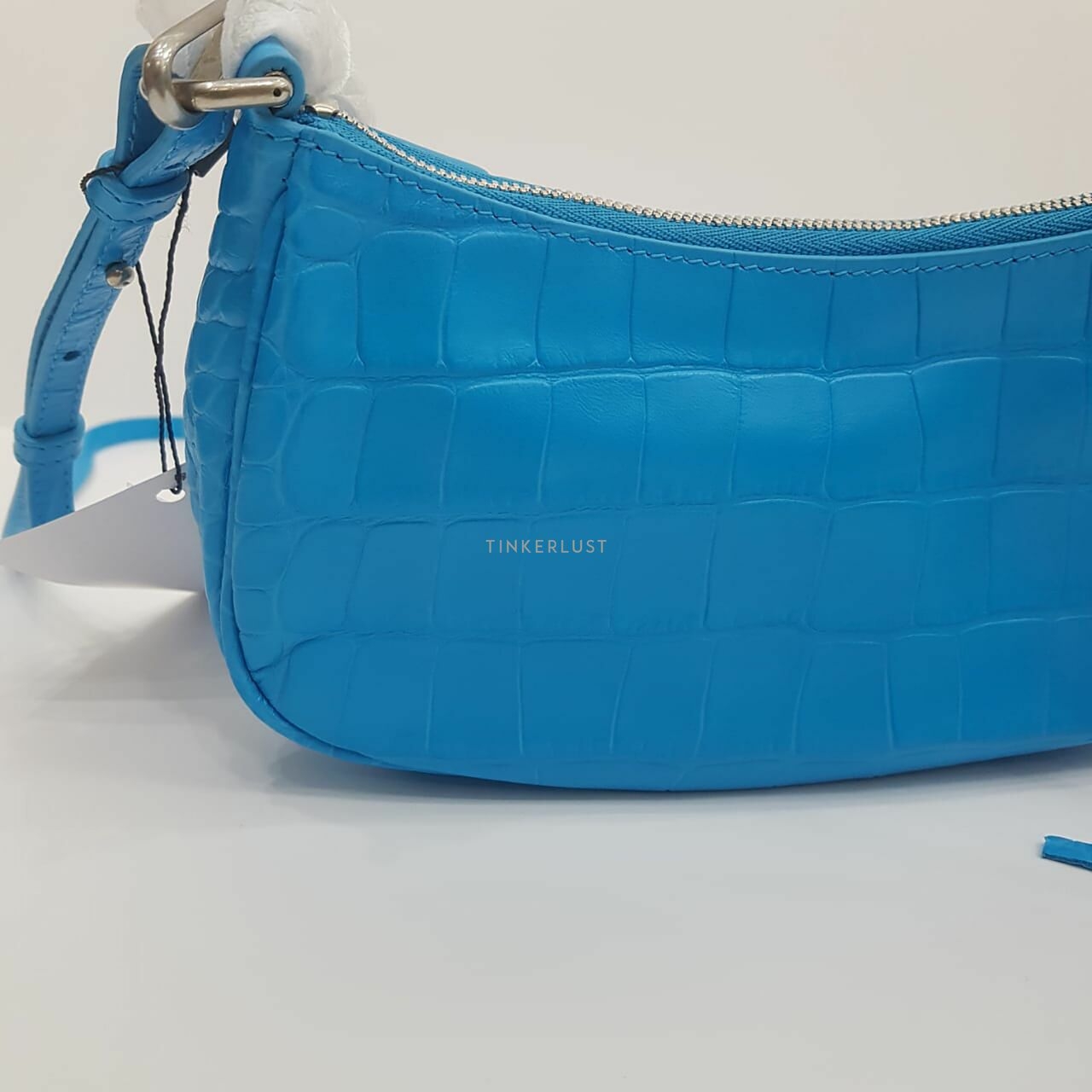 Balenciaga Le Cagole Mini Blue Cyan Swarovski Hardware Sling Bag