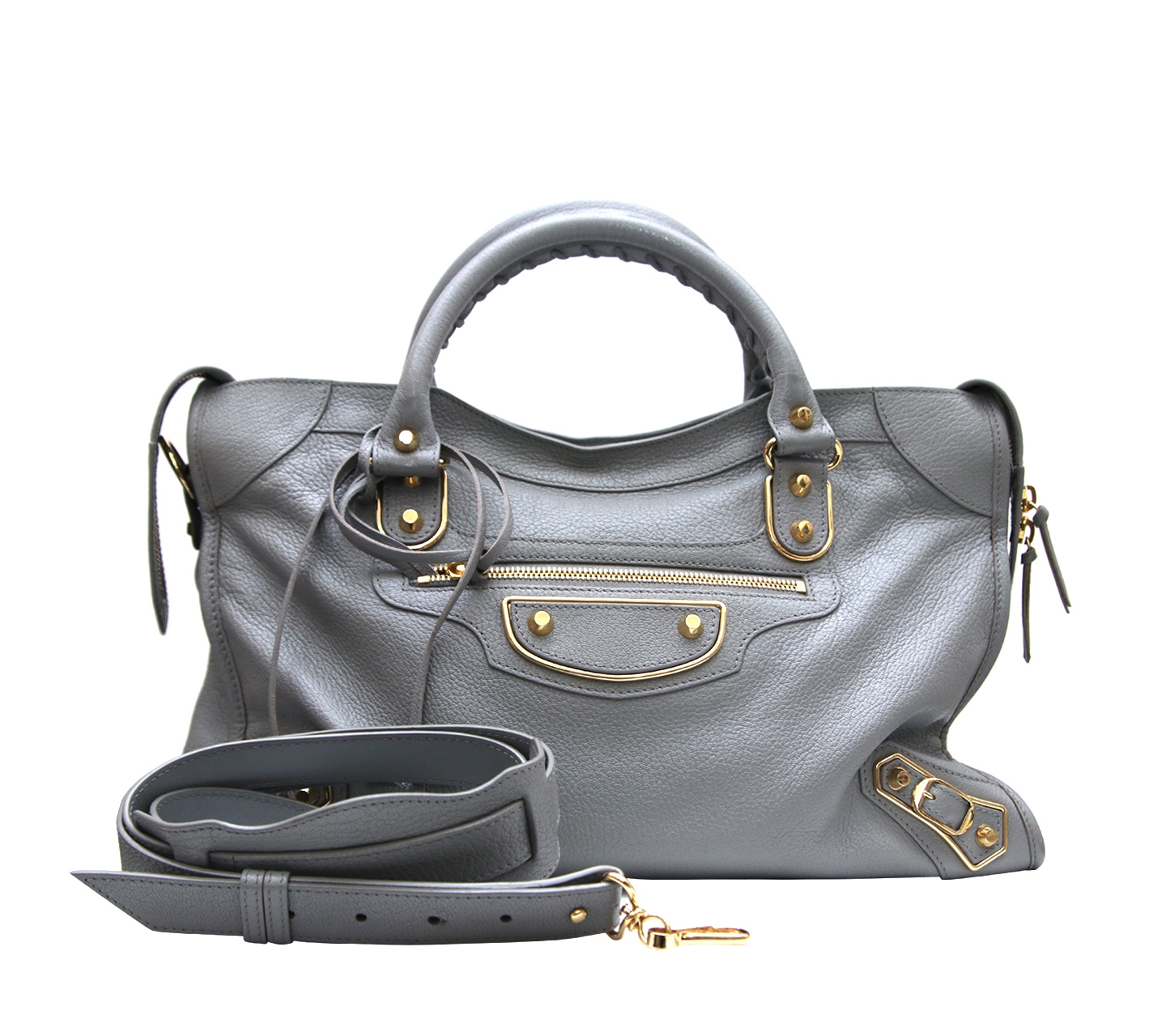 Balenciaga Grey Satchel Bag