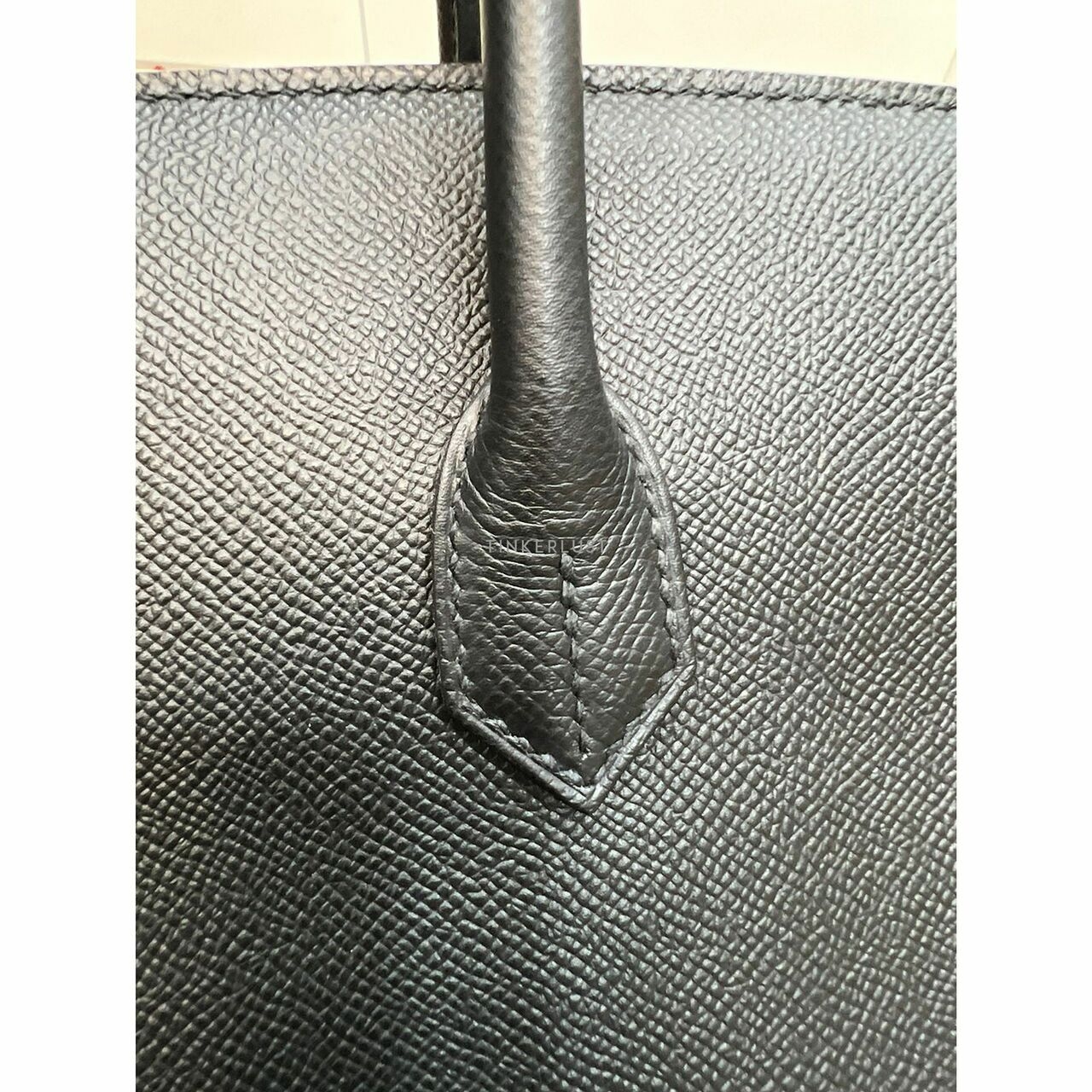 Hermes Birkin 35 Black Epsom GHW #X  Handbag