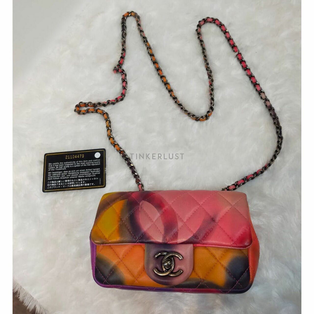 Chanel Mini Flap Flower Power Lambskin #21 RHW Sling Bag