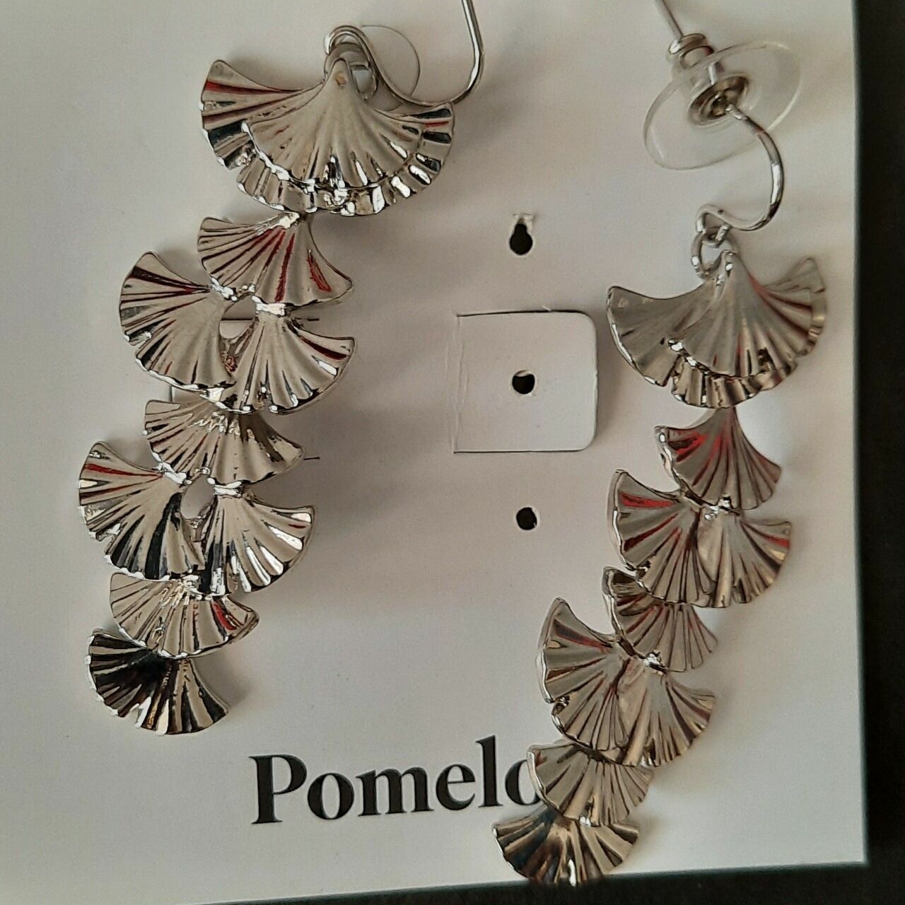 Pomelo. Silver Earrings