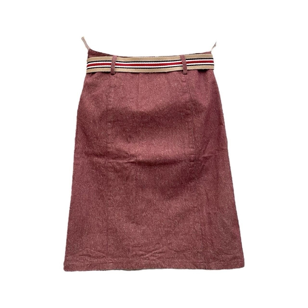 Burberry Burgundy Rok Midi