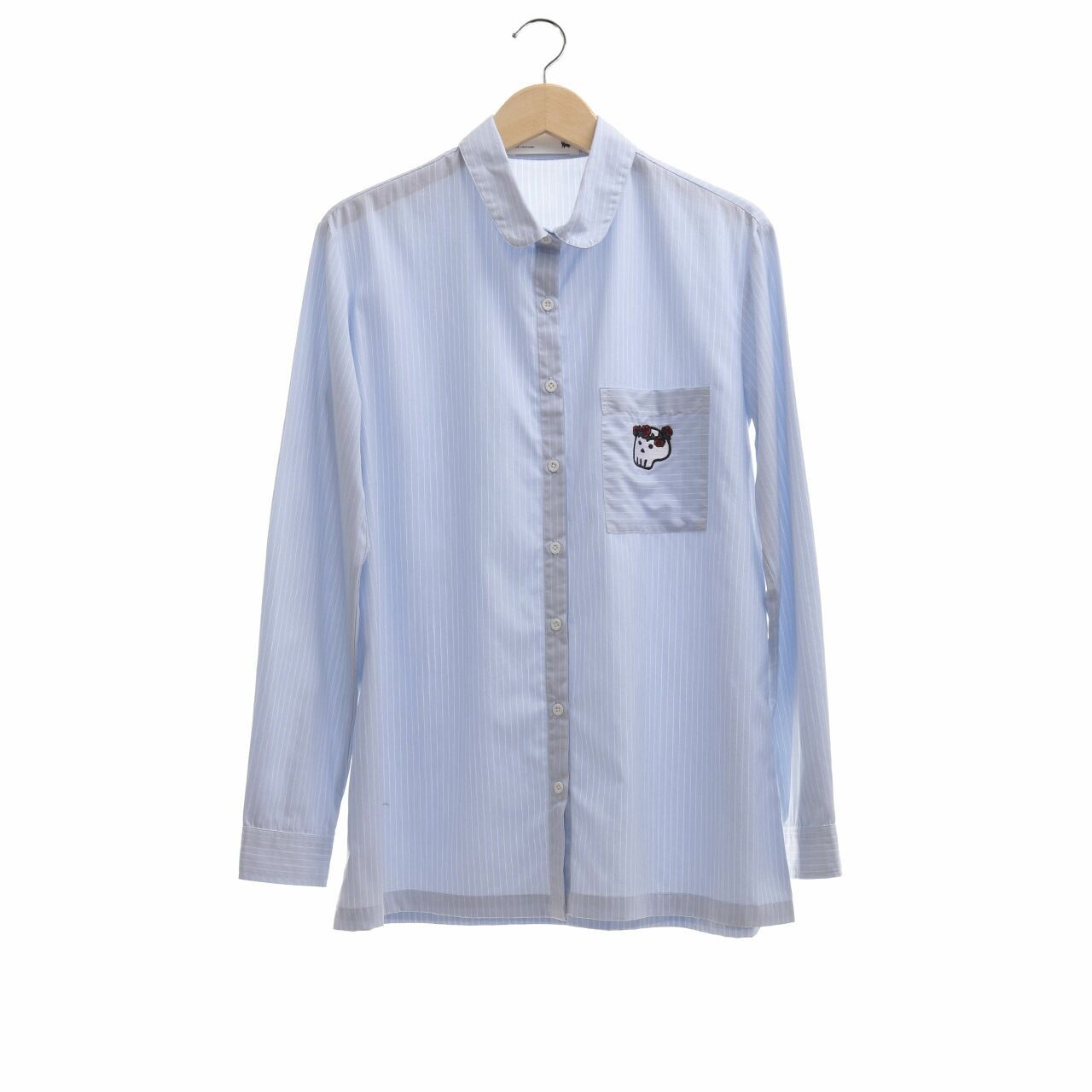 Argyle Oxford Light Blue Striped Shirt