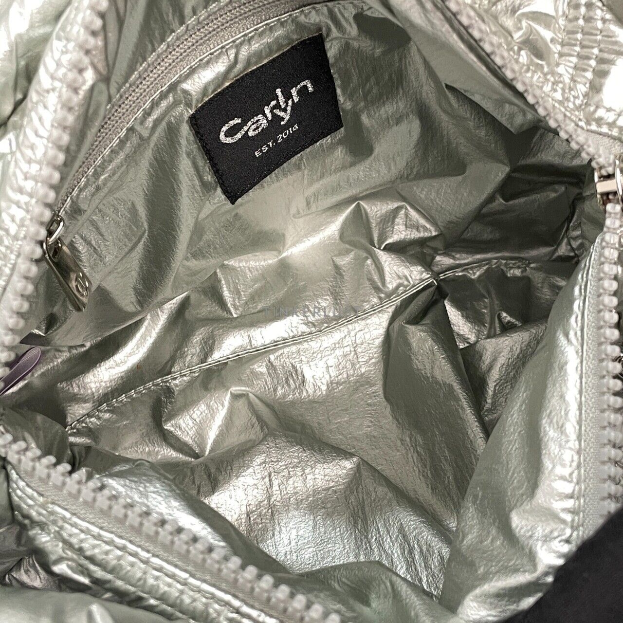 Carlyn Luke Silver Sling Bag