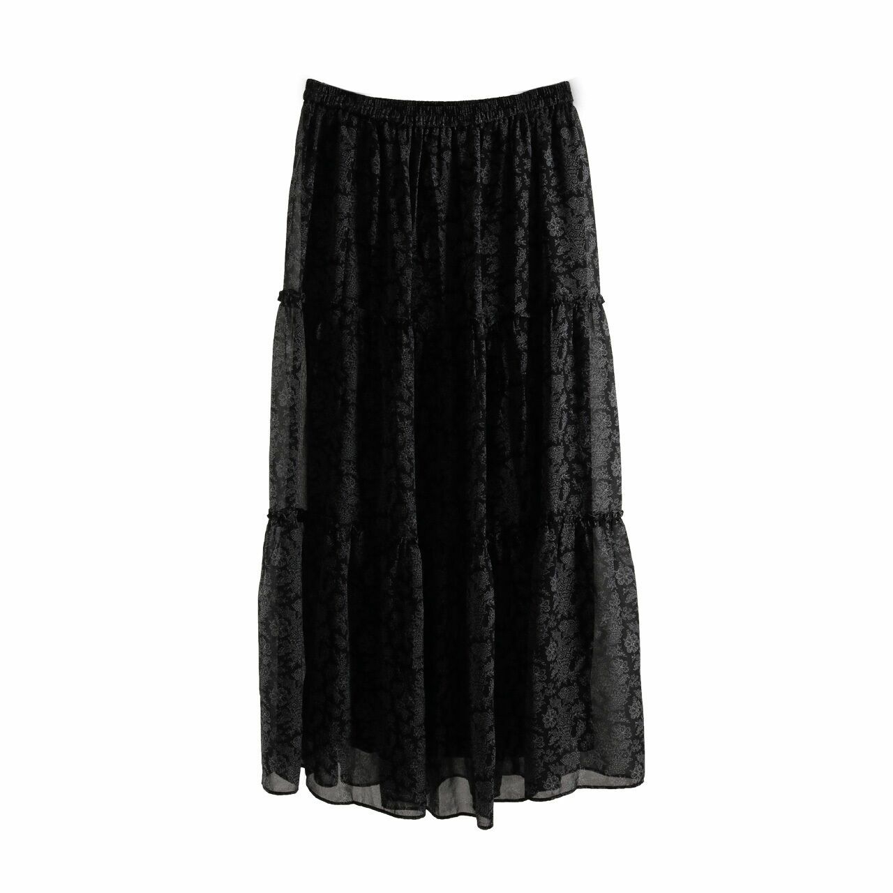 UNIQLO Black & White Maxi Skirt