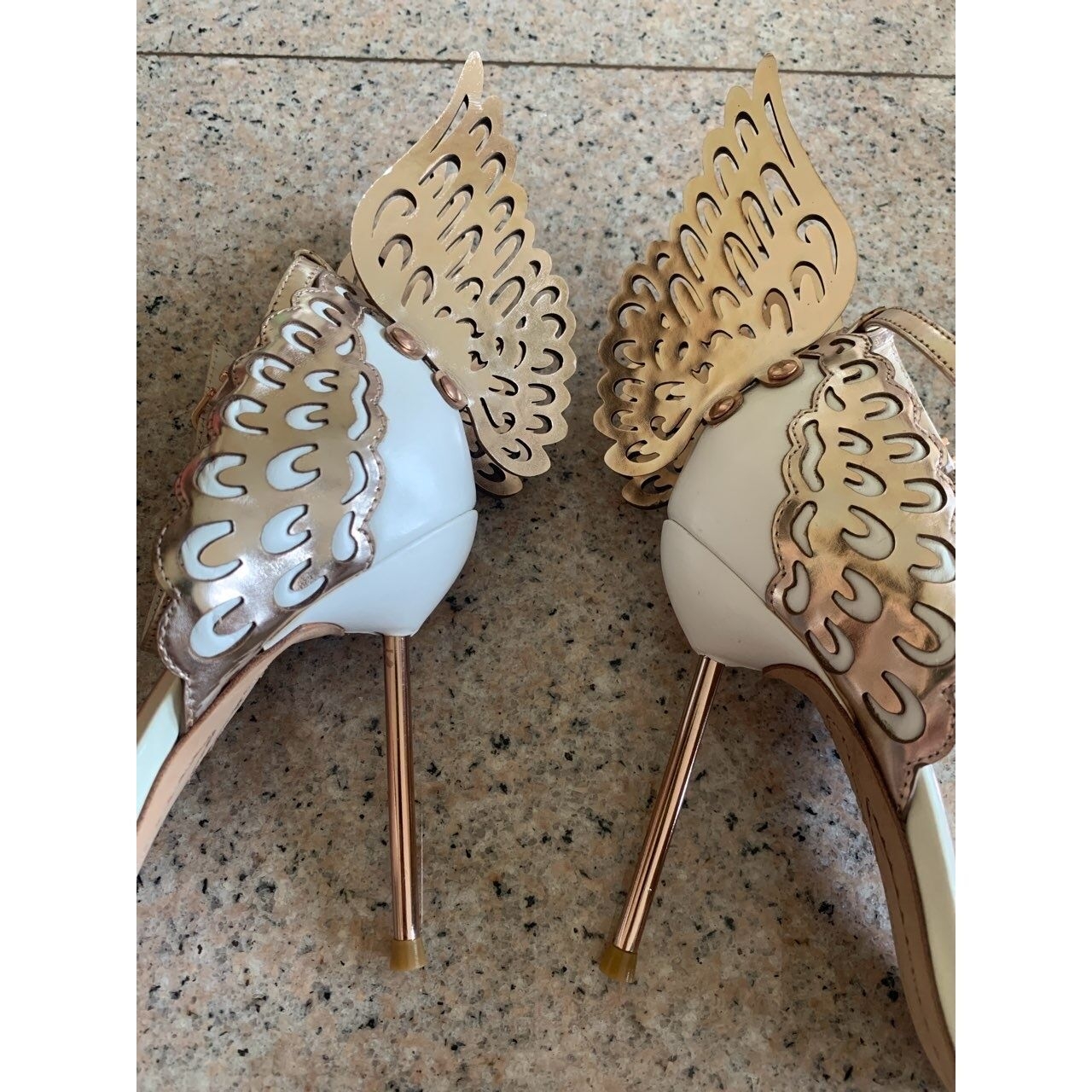 Sophia Webster Evangeline Gold Heels