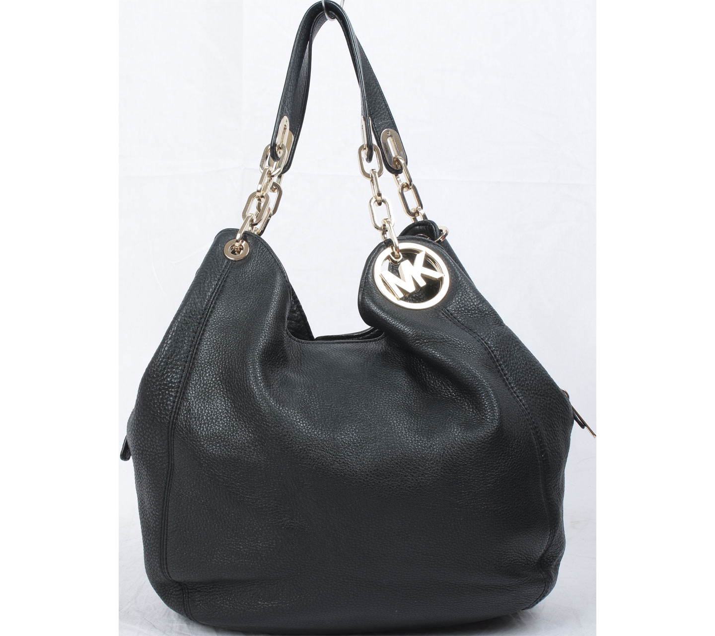 Michael Kors Black Fulton Large Leather Shoulder Bag