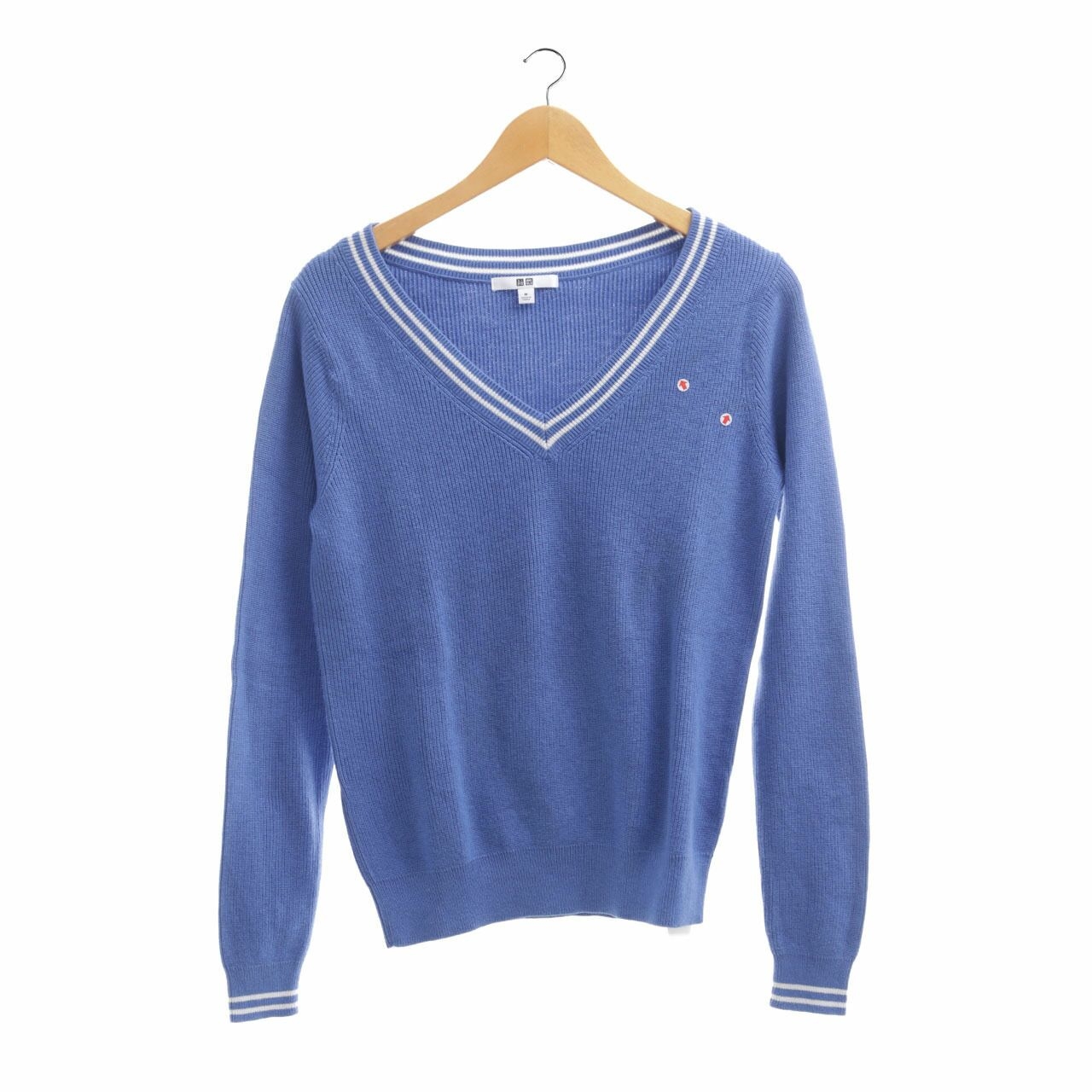 UNIQLO Blue V-Neck Sweater