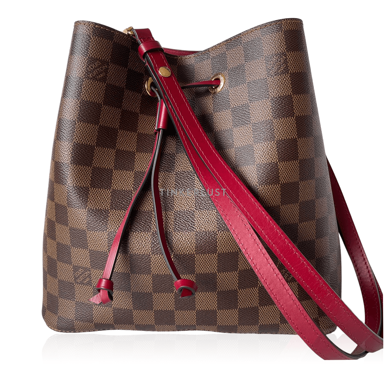 Louis Vuitton Neo Noe MM Damier Ebene Cherry Berry 2019