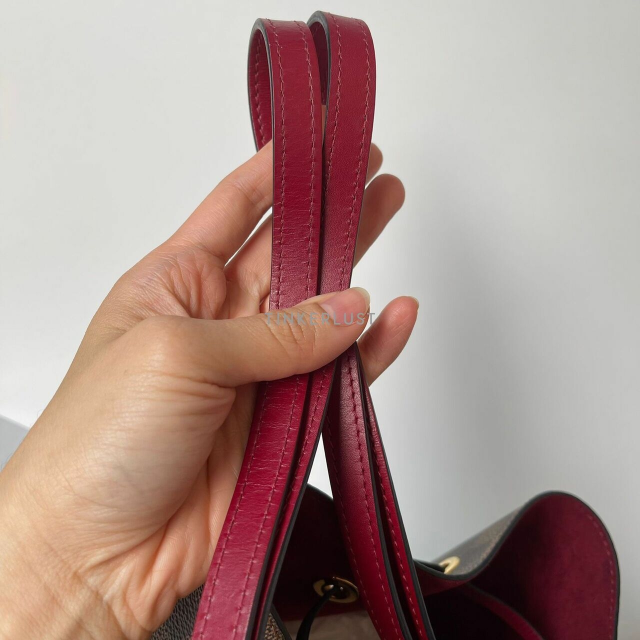 Louis Vuitton Neo Noe MM Damier Ebene Cherry Berry 2019