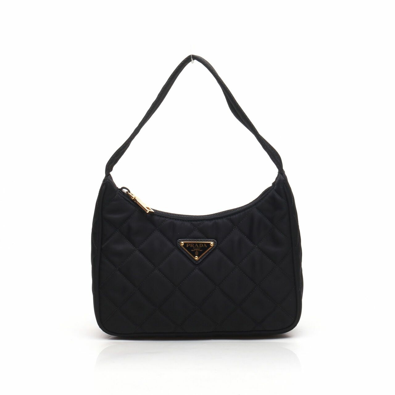 Prada Re-edition Puffer Black Nylon Bag GHW Handbag