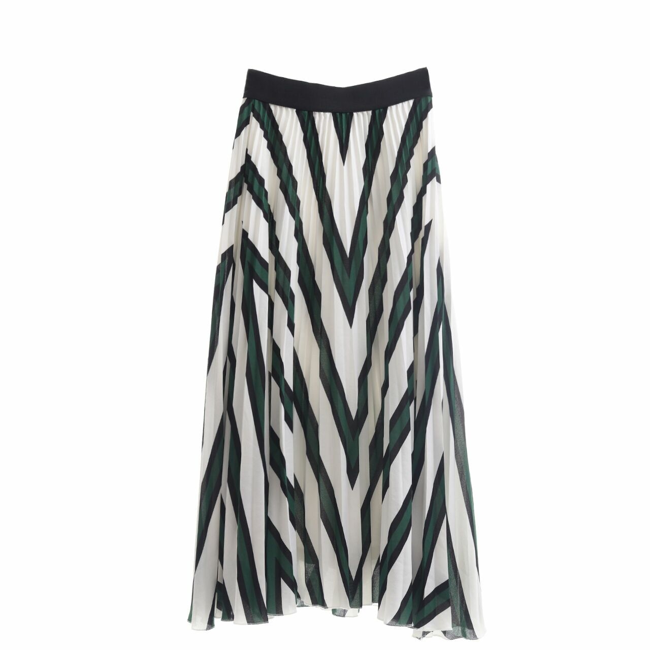 H&M ThreeTone Pleated Maxi Skirt