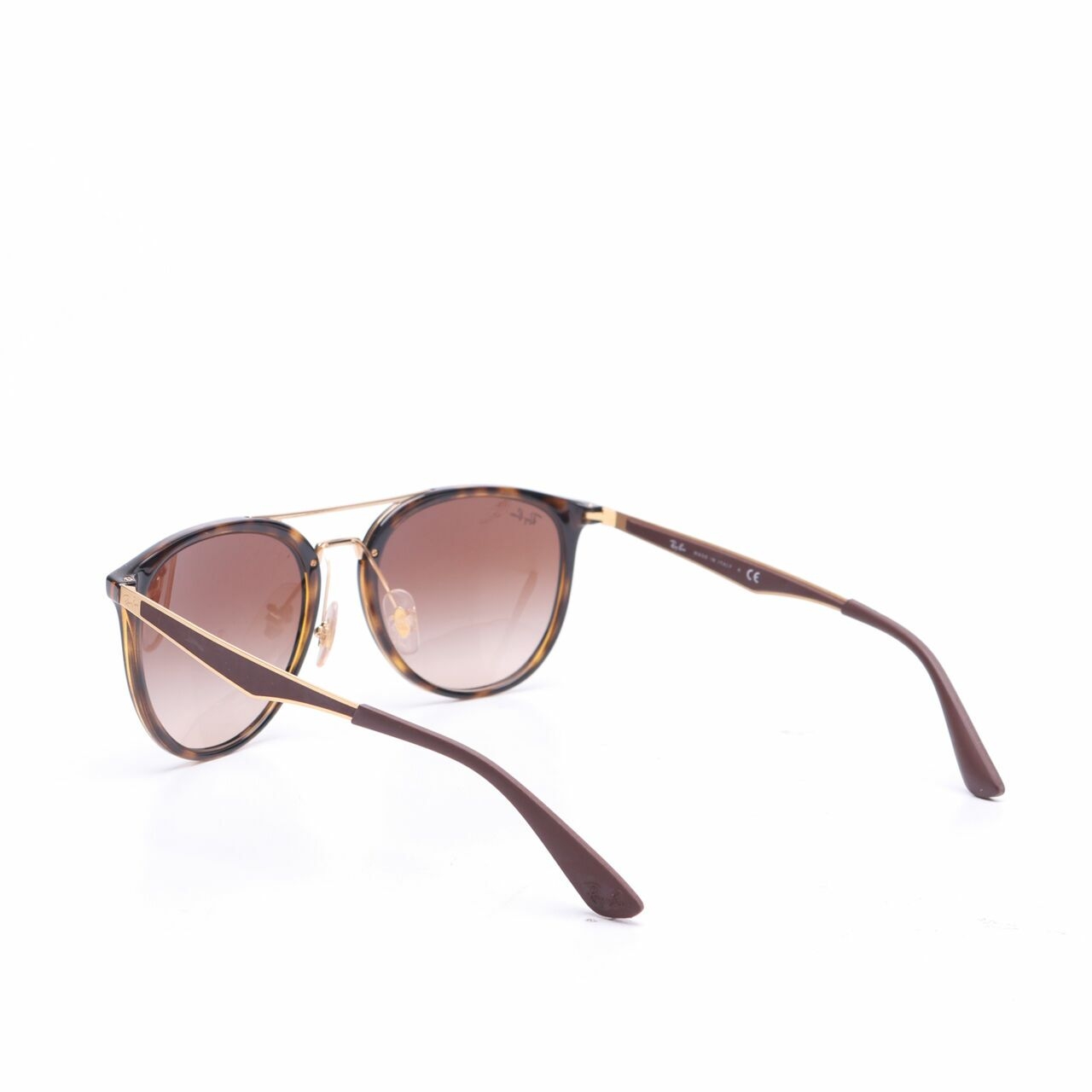 Ray-Ban Brown & Gold Eyeglasses