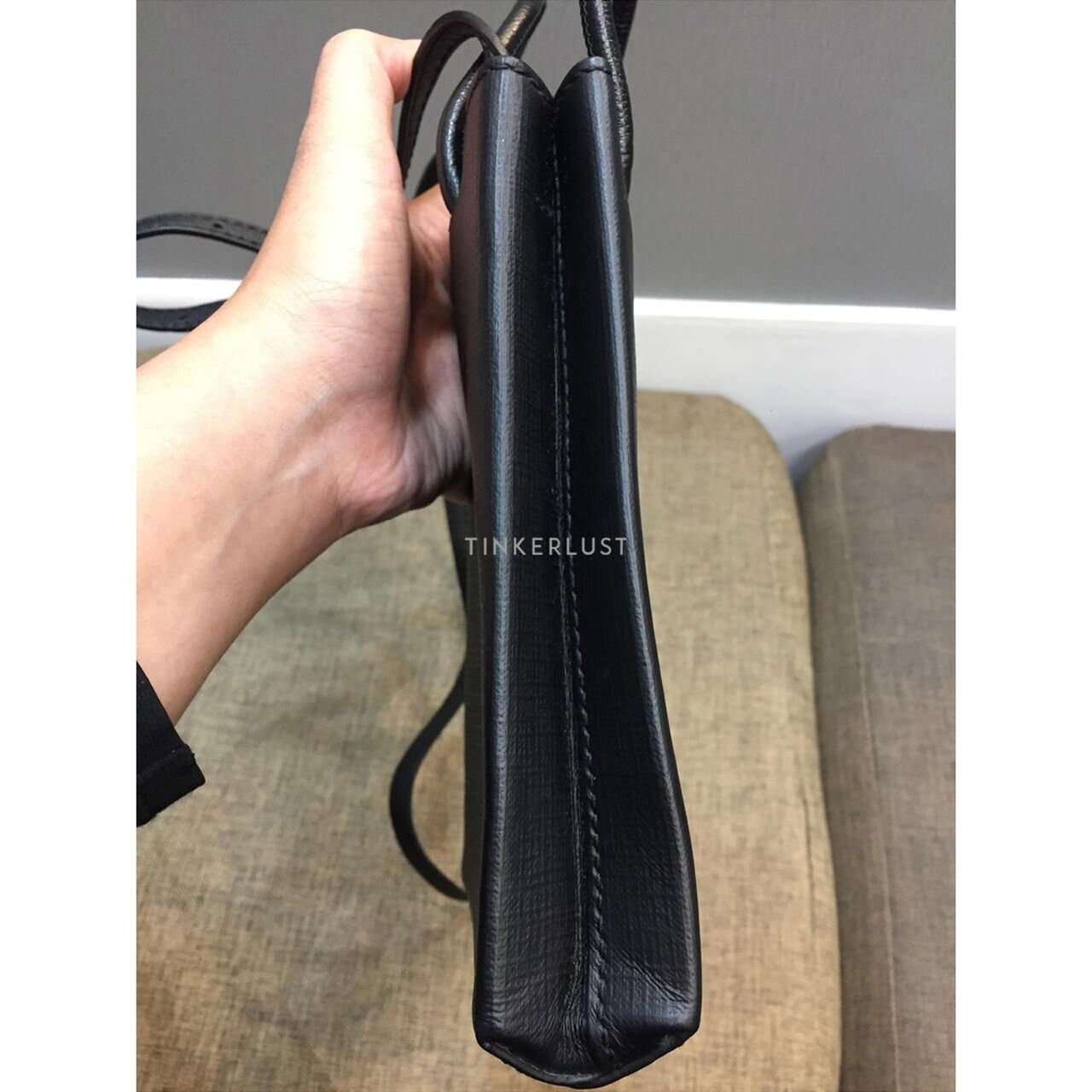 Balenciaga Phone Holder Bag Leather Black 2020 Sling Bag