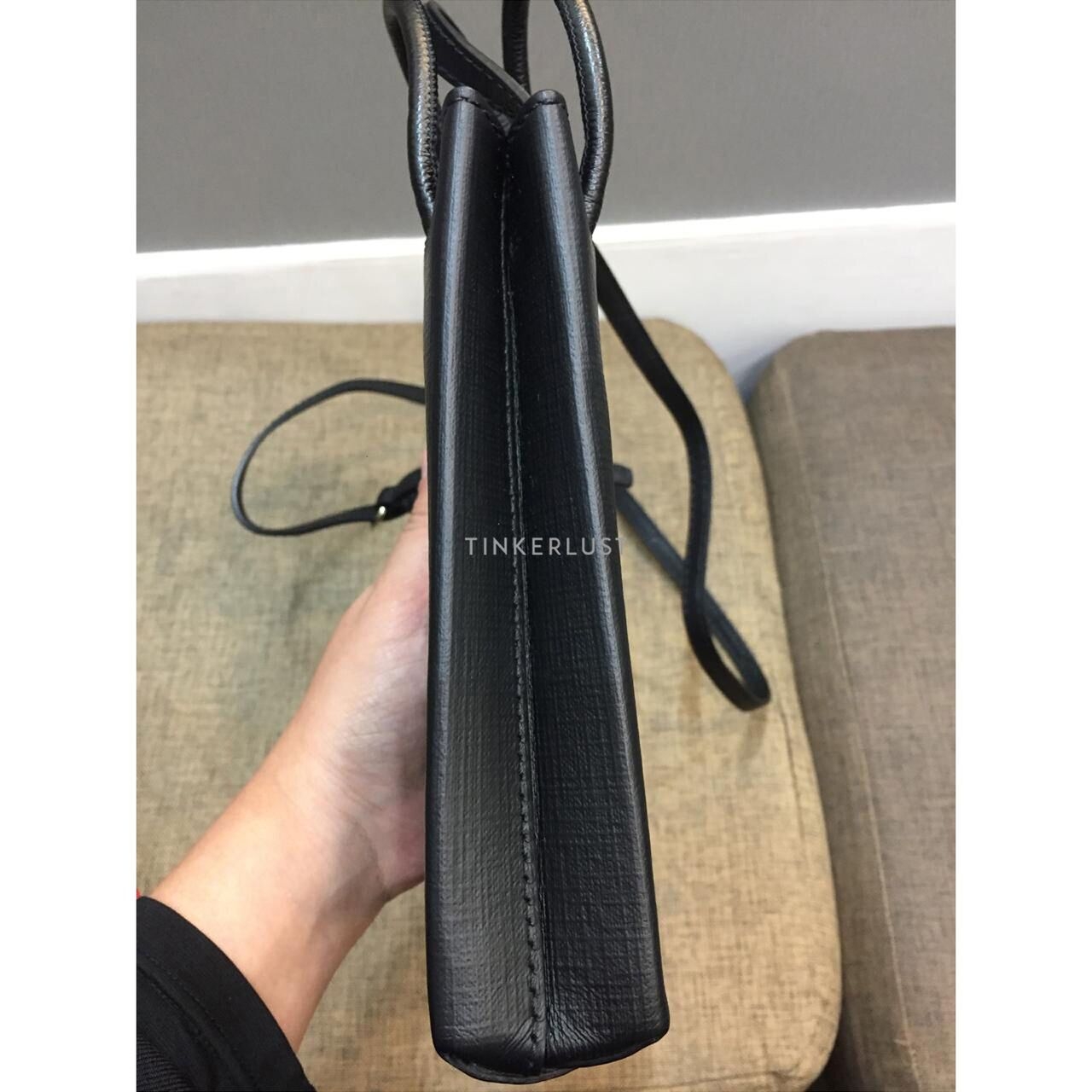 Balenciaga Phone Holder Bag Leather Black 2020 Sling Bag