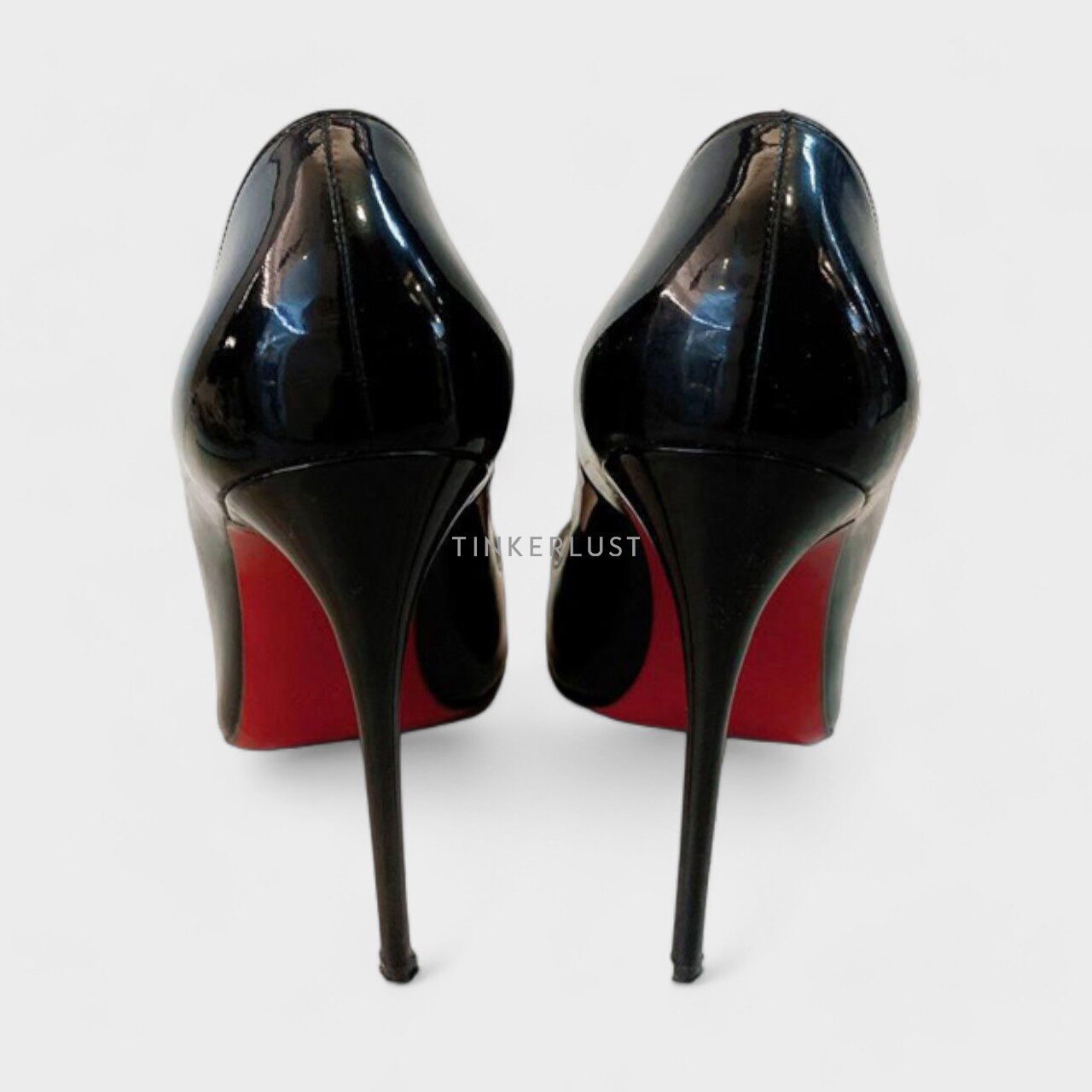 Christian Louboutin So Kate Black Patent Heels 