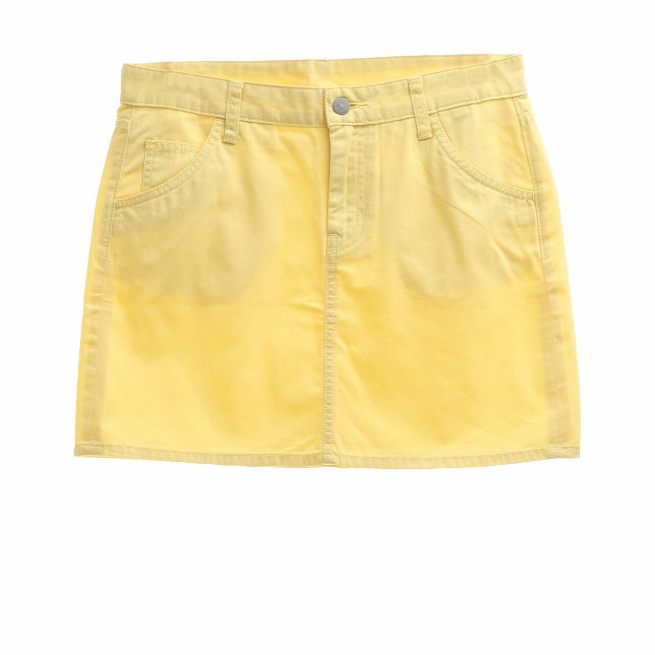 UNIQLO Yellow Mini Skirt