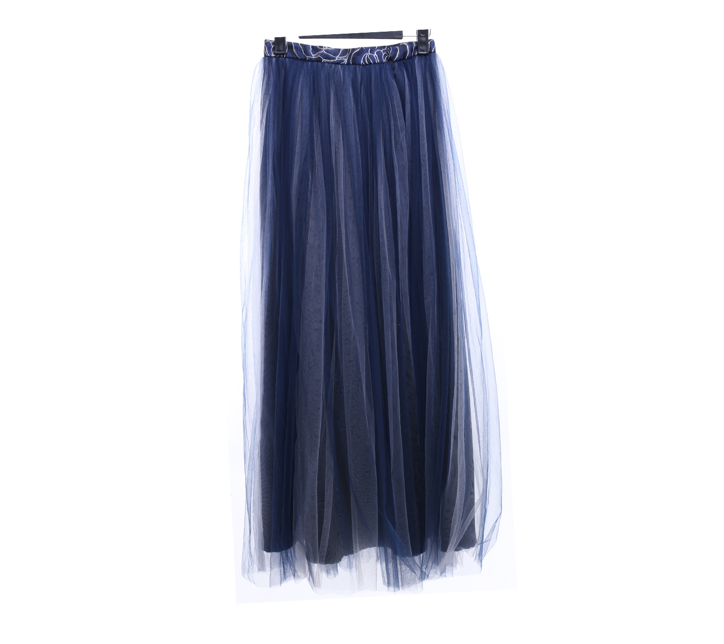 Sho Navy Tulle Maxi Skirt