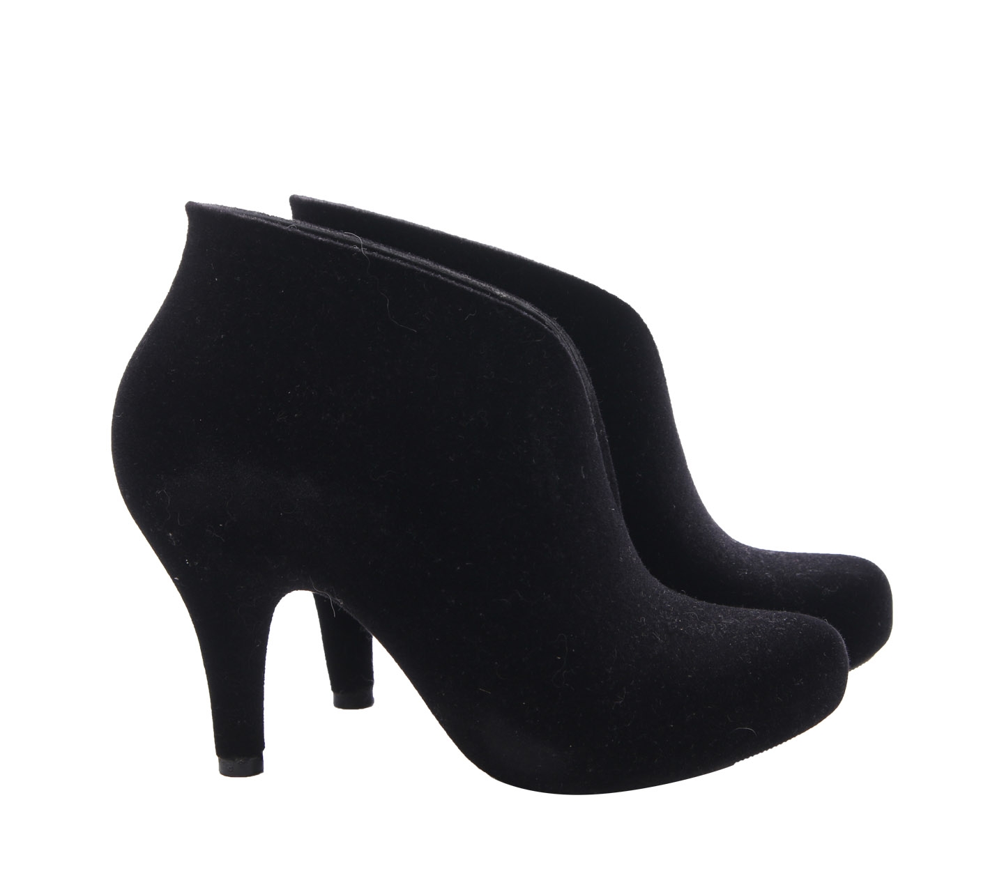 Melissa Black Velvet Heels Boots