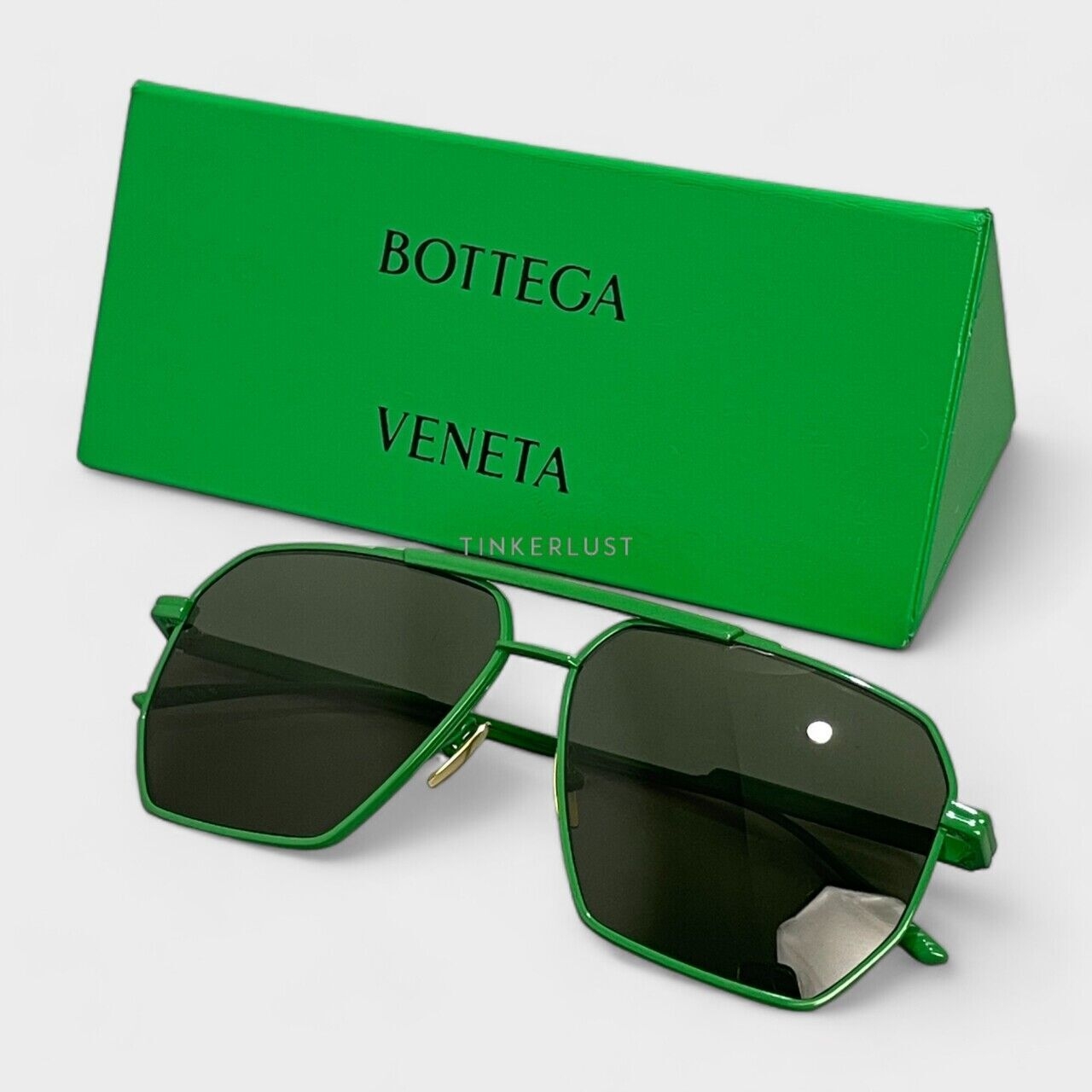 Bottega Veneta BV1012S Aviator Green Sunglasses