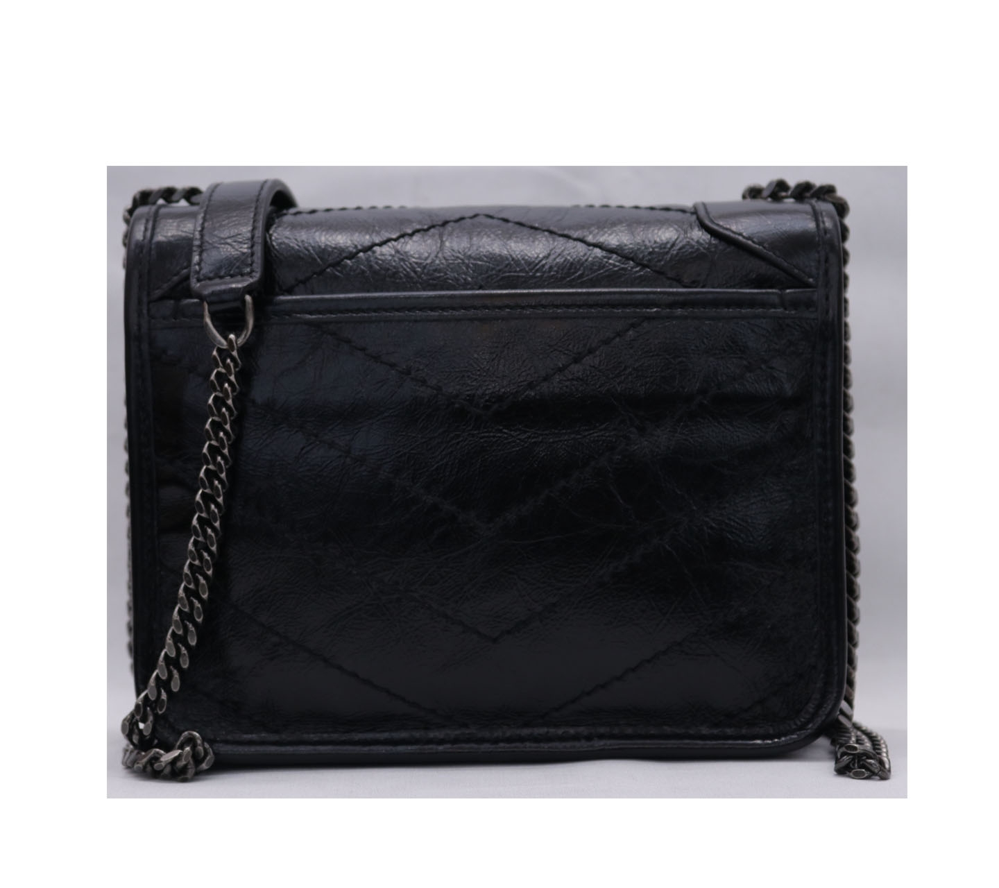 Yves Saint Laurent Black Mini Crossbody with Chain Sling Bag