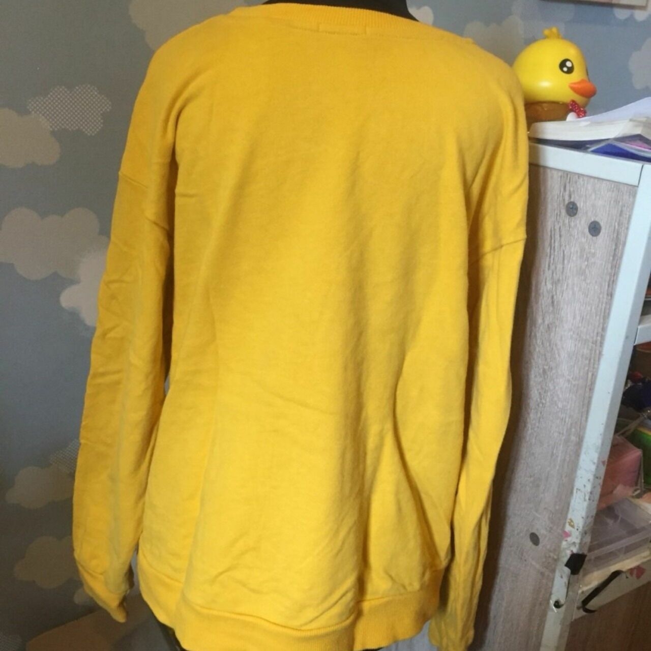 Bershka Yellow Pug Sweater