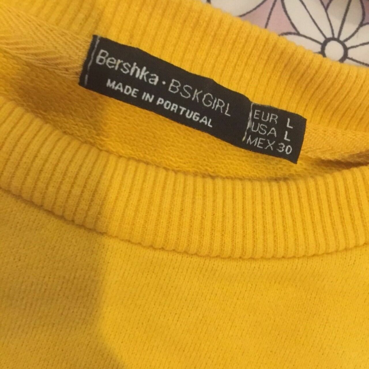 Bershka Yellow Pug Sweater