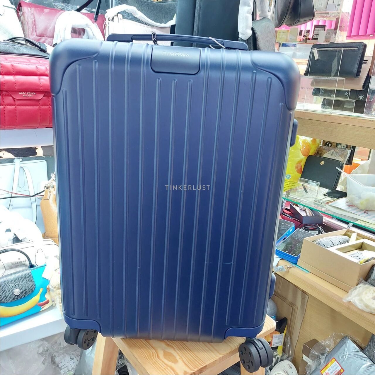 Rimowa Essential Cabin Blue Matte Double Handle Suitcase