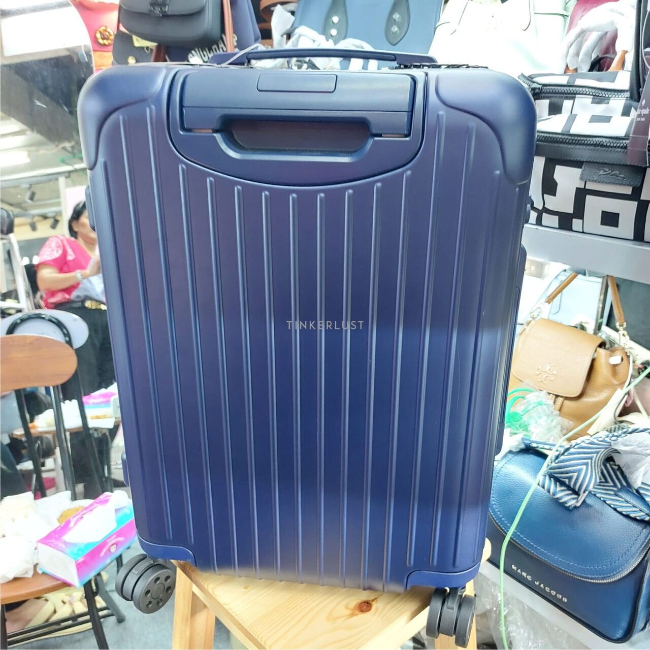 Rimowa Essential Cabin Blue Matte Double Handle Suitcase