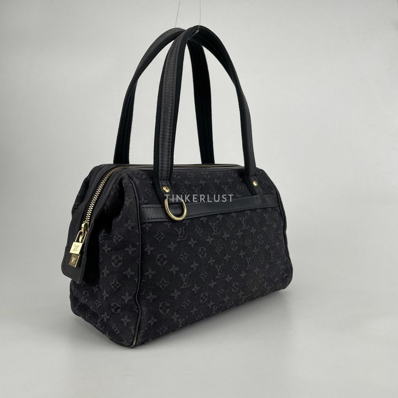 Louis Vuitton Navy Blue Monogram Mini Lin Josephine PM Bag