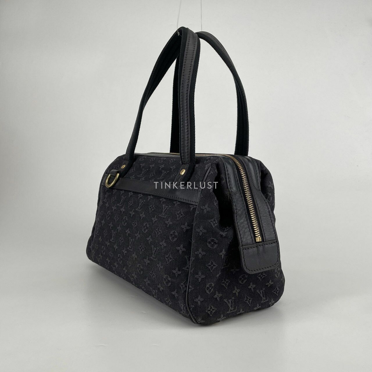 Louis Vuitton Navy Blue Monogram Mini Lin Josephine PM Bag