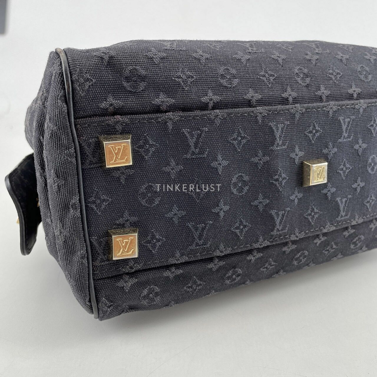 Louis Vuitton Navy Blue Monogram Mini Lin Josephine PM Bag