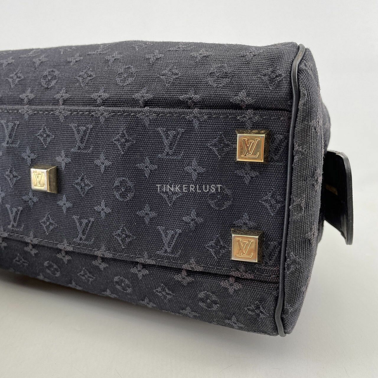 Louis Vuitton Navy Blue Monogram Mini Lin Josephine PM Bag