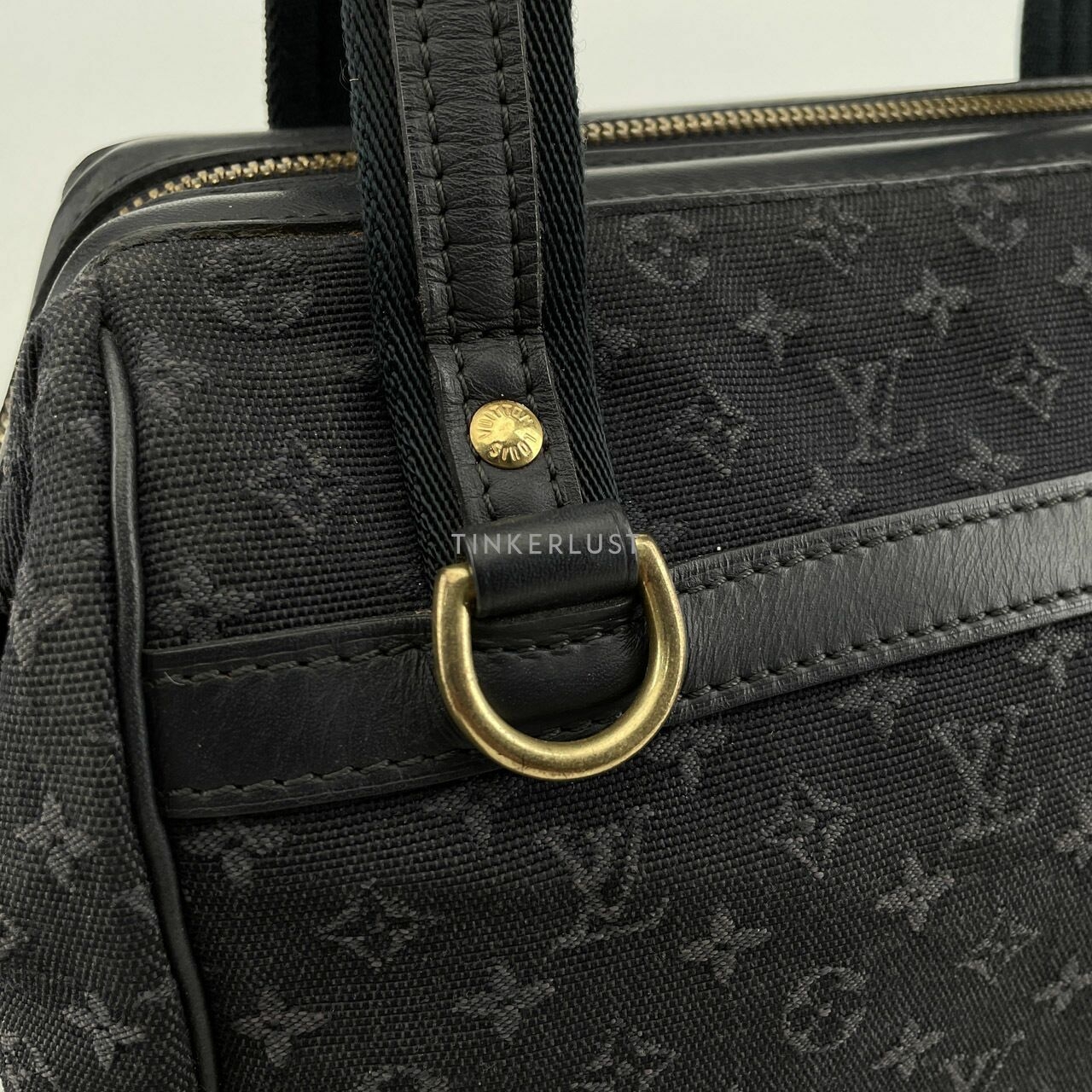 Louis Vuitton Navy Blue Monogram Mini Lin Josephine PM Bag